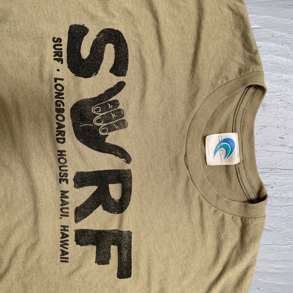 Vintage Surf Longboard House Maui Hawaii Shirt Outdoor Beach Coast Ocean Sea - Picture 2 of 8